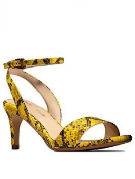 Clarks Amali Jewel Heeled Sandal - Yellow, Size 5, Women