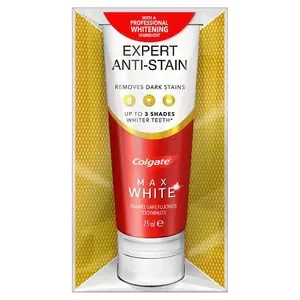 Colgate Max White Expert Anti-Stain Whitening Toothpaste 75ml