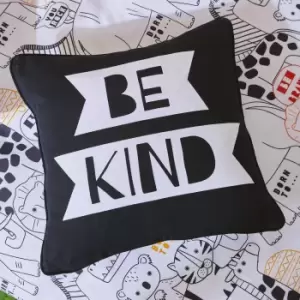 Born To Be Kind / You Rock Cushion Black and white