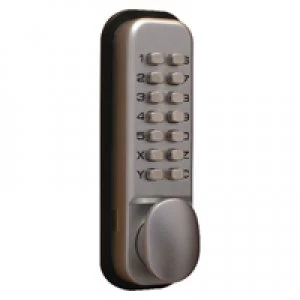 Securikey Lockit Mechanical Push Button Digital Lock Chrome DXLOCKITHBC