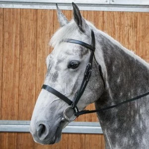 Requisite Snaffle Bridle with Reins - Black