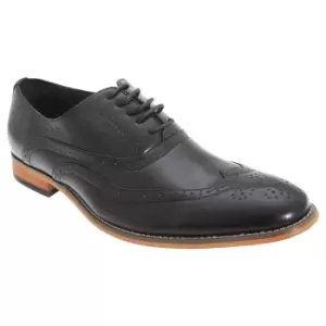 Goor Mens 5 Eyelet Brogue Oxford Shoes (8 UK) (Black)