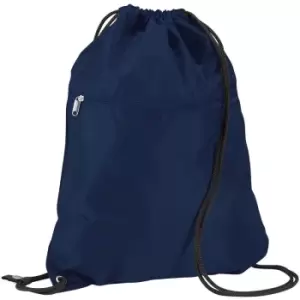 Premium Gymsac Over Shoulder Bag - 14 Litres (Pack of 2) (One Size) (French Navy) - Quadra