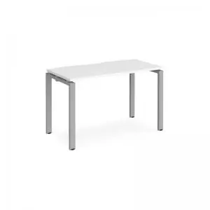 Adapt starter unit single 1200mm x 600mm - silver frame and white top