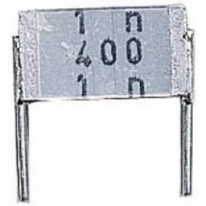 MKT thin film capacitor Radial lead 100 nF 250 V AC 10 7.5mm L x W x H 9 x 3.2 x 6.1mm Epcos B32560 J3104 K 1 pc