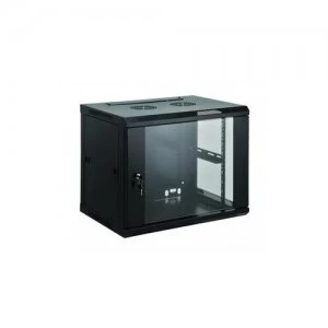Intellinet 19" Wallmount Cabinet 6U 370 (h) x 570 (w) x 450 (d) mm Max 60kg Flatpack Black