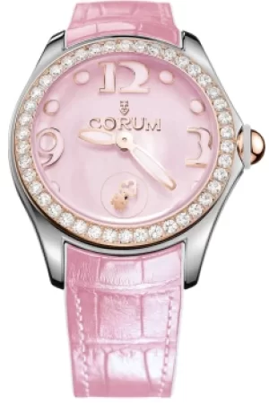 Corum Watch Bubble Mother of Pearl Ladies Pink Diamond