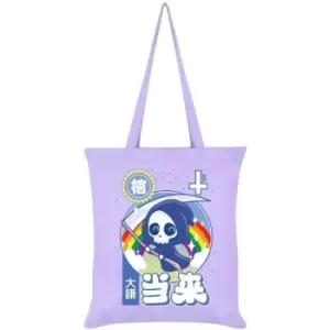 Grindstore Kawaii Reaper Tote Bag (One Size) (Lilac/White)