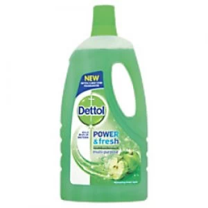 Dettol Power & Fresh Multi Purpose Cleaner Antibacterial Apple 1L
