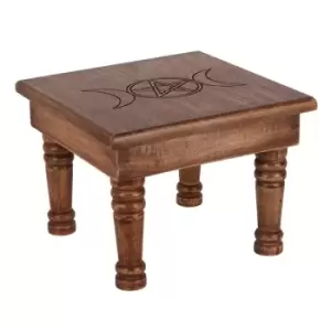 Large Triple Moon Carved Altar Table