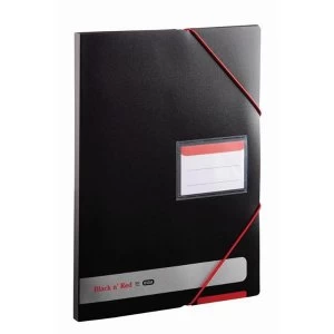 Black n Red by Elba A4 Polypropylene Covered Display Book Opaque
