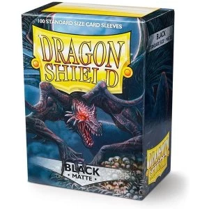 Dragon Shield Black Matte Card Sleeves - 100 Sleeves