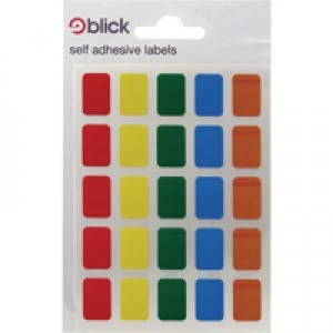 Blick Assorted Coloured Labels in Bags 12x18mm Pack of 2400 RS006251