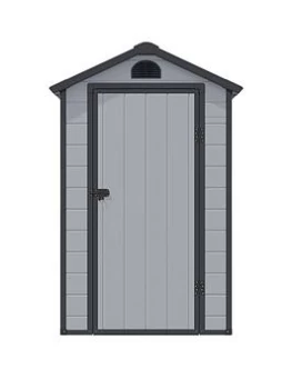 Rowlinson Airevale 4X6 Apex Plastic Shed - Light Grey