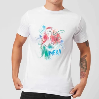 Aquaman Mera Mens T-Shirt - White - XS