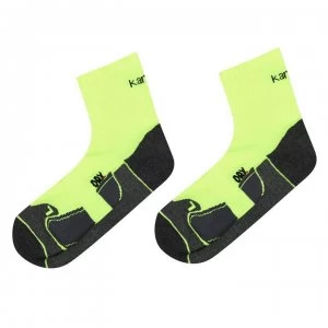 Karrimor Dri Skin 2 Pack Running Socks Mens - Fluo Yellow