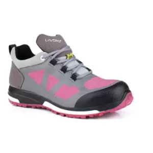 Leia Ladies ESD Shoe Grey/Pink Size 06 (39)