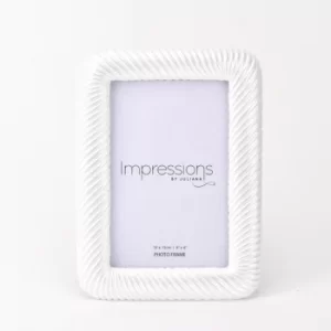 Impressions Pearlised Twisted Resin Photo Frame 4" x 6"