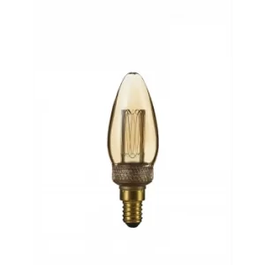TCP 1 pack Small Screw E14/SES LED 65 Lumens Vinta ge Classic Candle Light Bulb