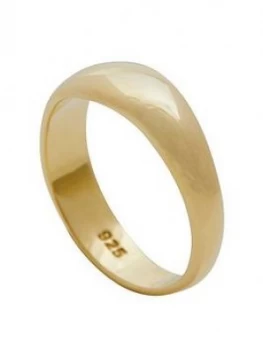 Simply Silver 14Ct Gold Plated Sterling Silver Polished Ring