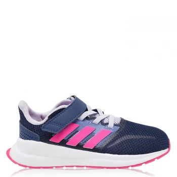 adidas Falcon CloudFoam Trainers Child Girls - Navy/Pink/Wht