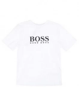Hugo Boss Classic Short Sleeve T-Shirt White Size 14 Years Boys