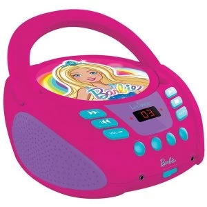 Lexibook RCD108BB Barbie Boombox Radio CD Player UK Plug