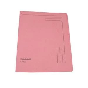 Guildhall A4 230gsm 50 Sheets Capacity Slipfile Pink Ref 4604Z Pack of