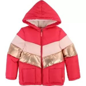 Billieblush Girls Red quilted puffer jacket - Red