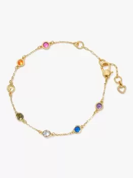 Kate Spade Rainbow Dot Linear Bracelet, Multi, One Size