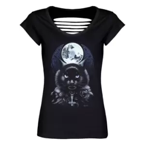 Requiem Collective Womens/Ladies The Bewitching Hour T-Shirt (XS) (Black)