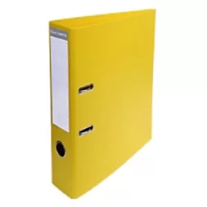 Prem'Touch Lever Arch File PVC A4, S70mm 2 Ring, Yellow, Pack of 10