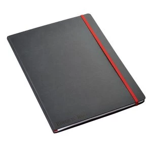 Black n Red A4 90gm2 144 Pages Ruled and Numbered Journal Casebound Notebook PRICE OFFER