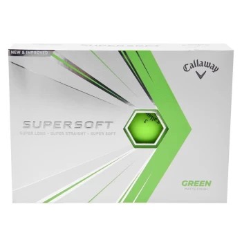 Callaway Supersoft Matte Golf Ball Pack - Green