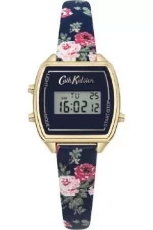 Ladies Cath Kidston Antique Rose Digital Chronograph Watch CKL034U
