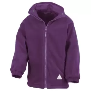 Result Childrens/Kids Reversible Storm Stuff Anti Pilling Fleece Waterproof Jacket (3/4) (Purple)