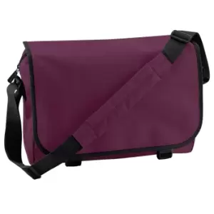 Bagbase Adjustable Messenger Bag (11 Litres) (One Size) (Burgundy)