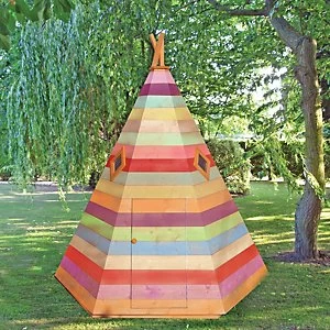 Shire 6 x 6 ftWooden Wigwam Childrens Playhouse