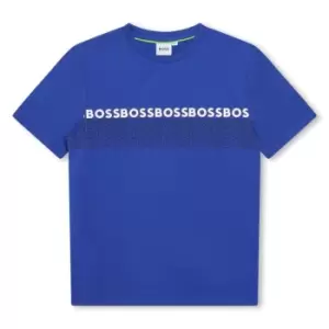Boss Logo T-Shirt Junior Boys - Blue