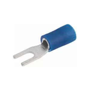 Blue 3mm Fork Terminal Pack of 100 - Truconnect