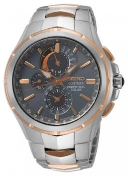 Seiko Coutura Perpetual Solar Stainless Steel Bracelet Watch