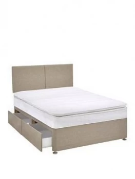 Airsprung Ezra 600 Pocket Pillow Top Divan Bed With Storage Options