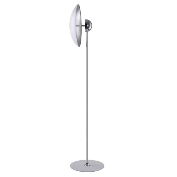 Sydney LED Integrated Floor Lamp Silver, 3000K