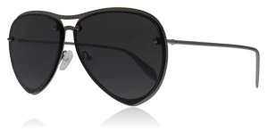 Alexander McQueen AM0102S Sunglasses Ruthenium 001 63mm