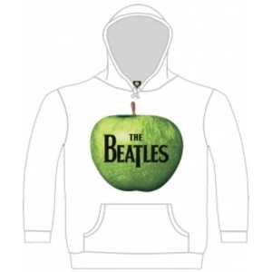 The Beatles Apple Hooded Top White: XXL