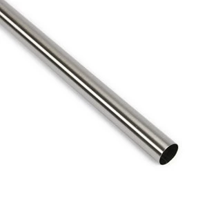 Colorail Brushed Stainless steel Round Tube (L)1.22m (Dia)25mm