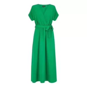 Mela London Green Kimono Sleeve Midi Dress - Green
