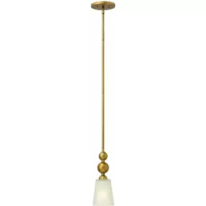 1 Bulb Ceiling Pendant Light Fitting Vintage Brass LED E27 60W Bulb