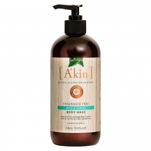 Akin Uniquely Pure Very Gentle Body Wash 500ml - Unscented