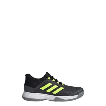 adidas Adizero Club Tennis Shoes Kids - Grey Six / Solar Yellow / Core